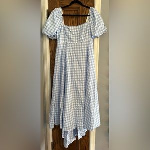 Hill House. Matilda dress. Never worn. Tags on. Color- blue clip dot check. XL